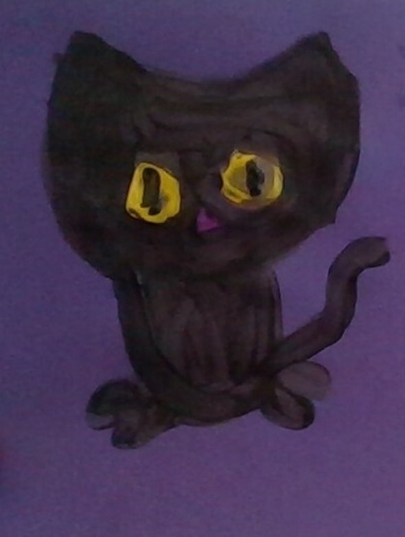 <p><em>The Black Cat</em> by Lila, 3rd grade, Marie Hughes Elementary School</p>