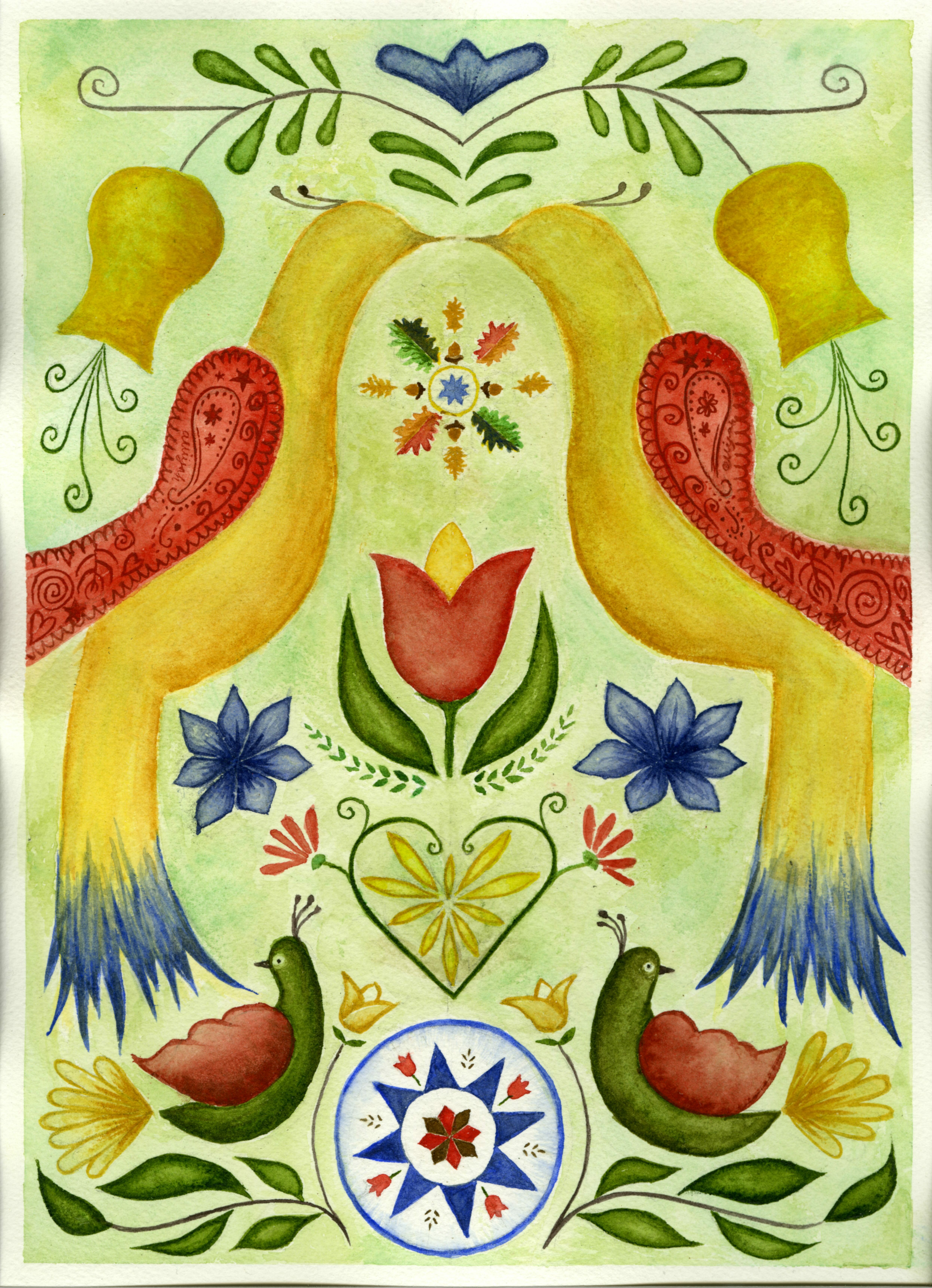 <p><em>Mighty Distelfinks</em> by Alliyah Hoke</p>