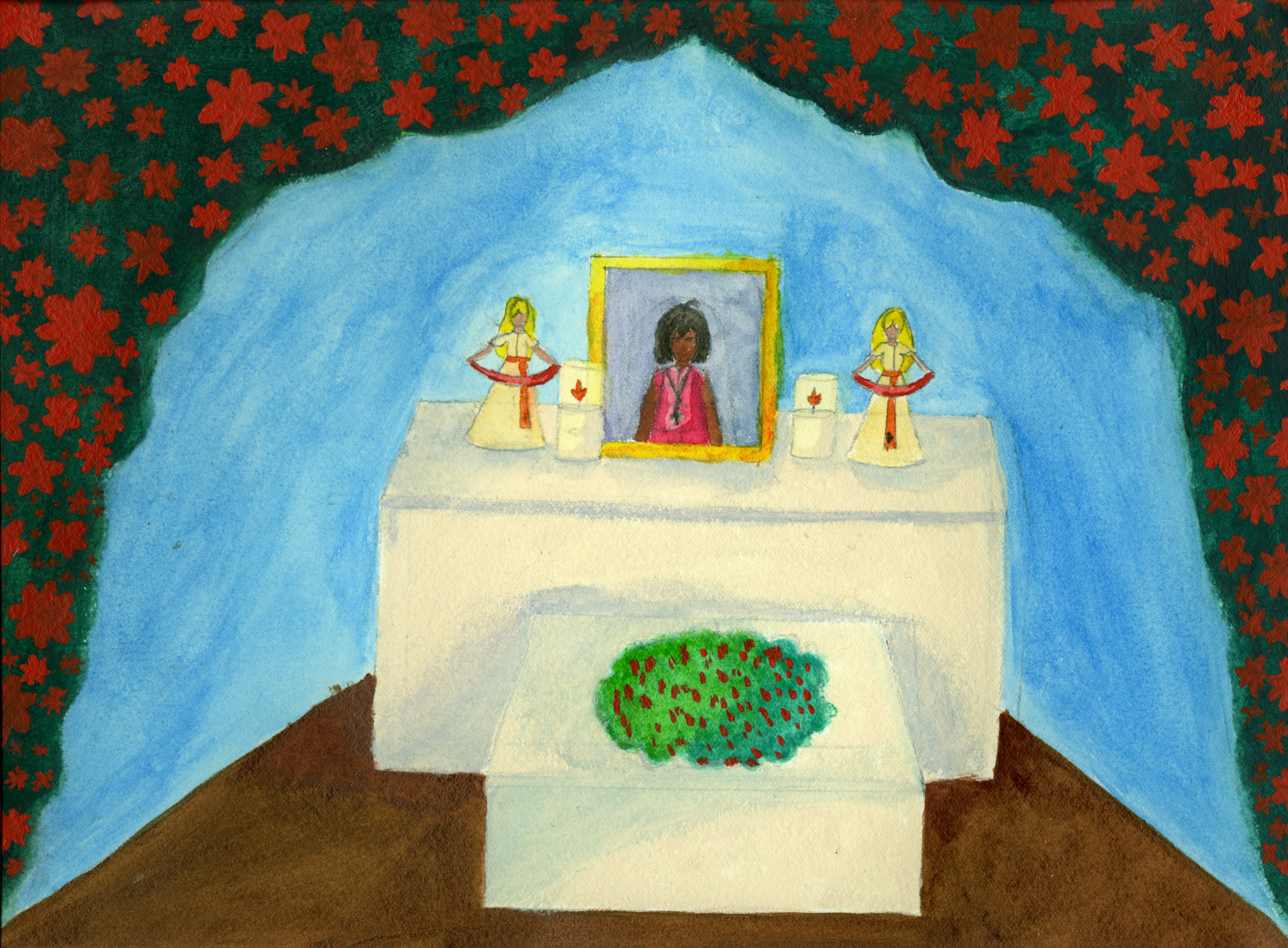 <p><em>Saying Goodbye</em> by Kiara Raquel Vasquez-Reyes</p>