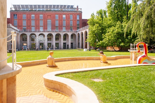 <p>The <em>Mysterious Baths</em> <em>Fountain</em>, installed in Milan’s Sempione Park in 1973. </p>