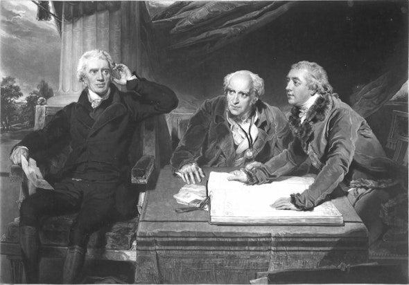 <p>Famous banker Sir Francis Baring (left) acquired the painting sometime after 1795; it may have been a gift from his son-in-law.</p>